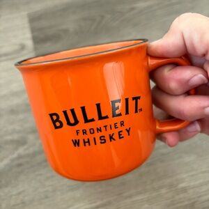 Bulleit Frontier Whiskey Orange Coffee Mug 12 oz